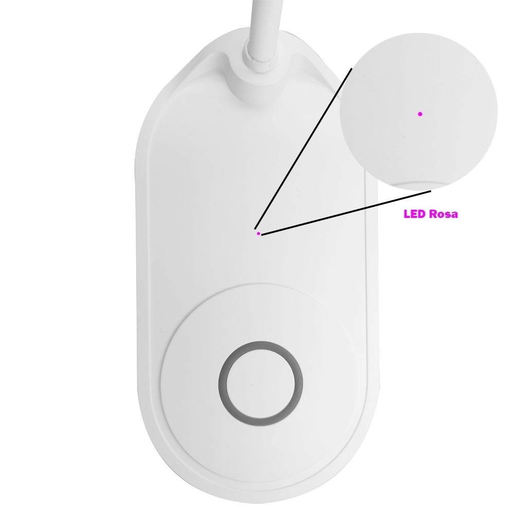 Luminária LED E Carregador Wireless 