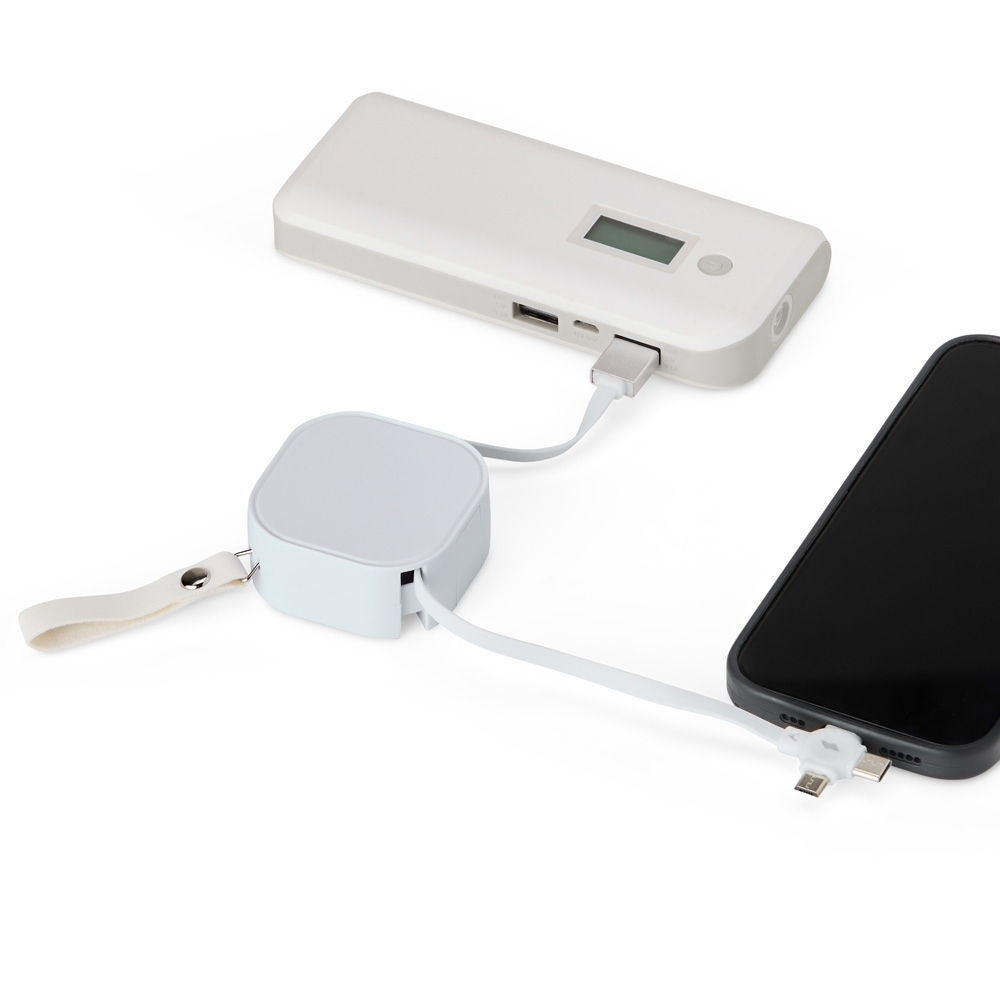 Cabo USB retrátil 4 em 1