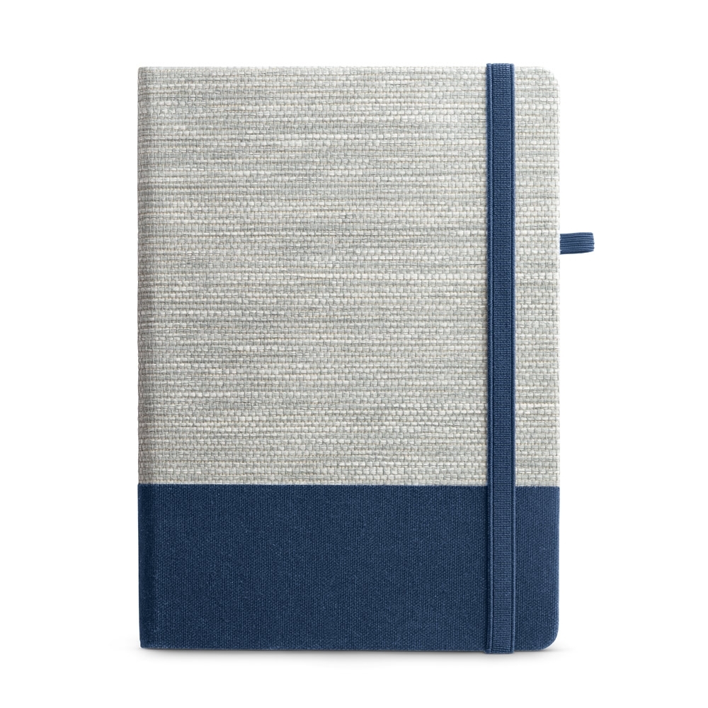 Caderno tipo Moleskine A5 em Palha e Algodão (15x21cm)