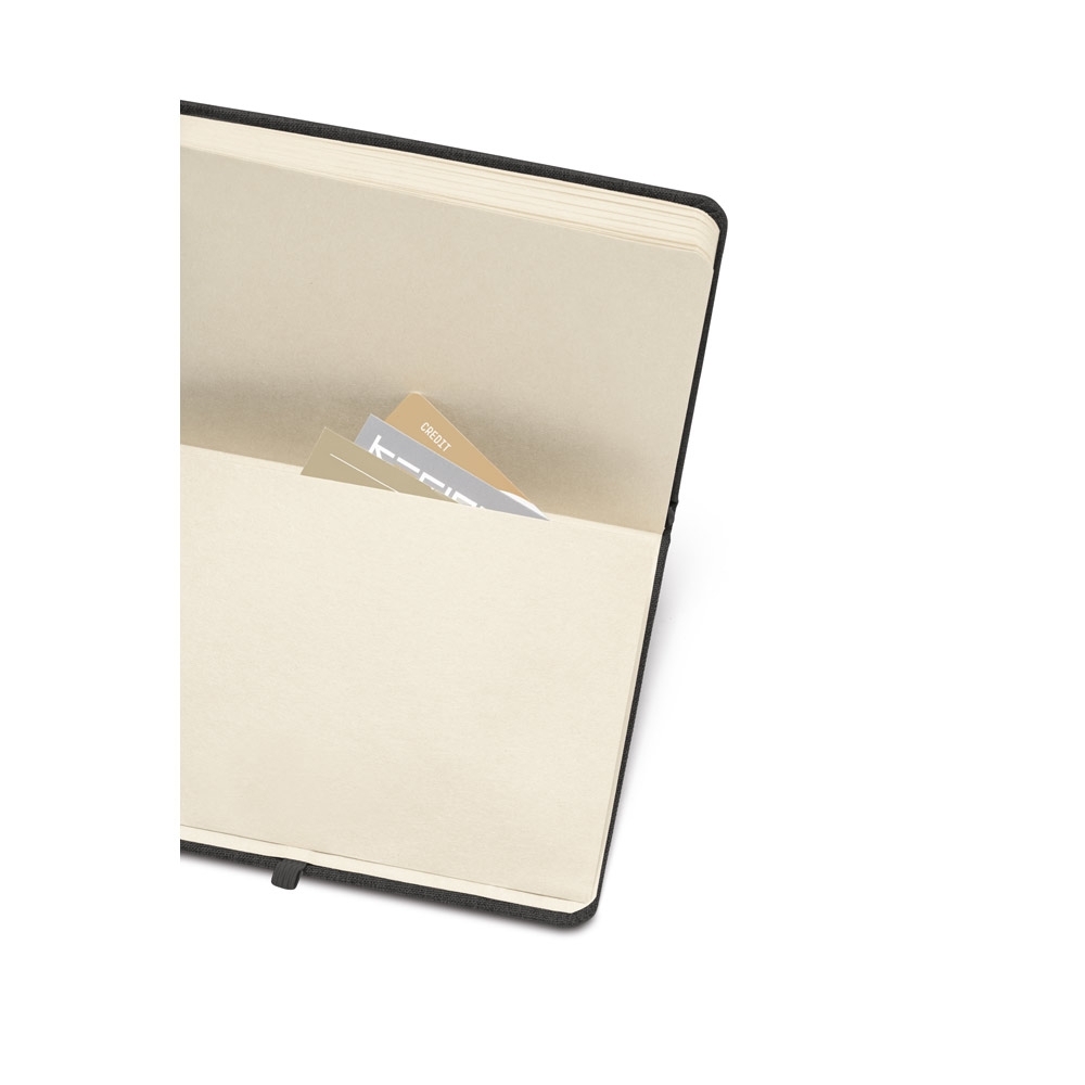 Caderno tipo Moleskine A5 em Couro Reciclado (14x21cm)