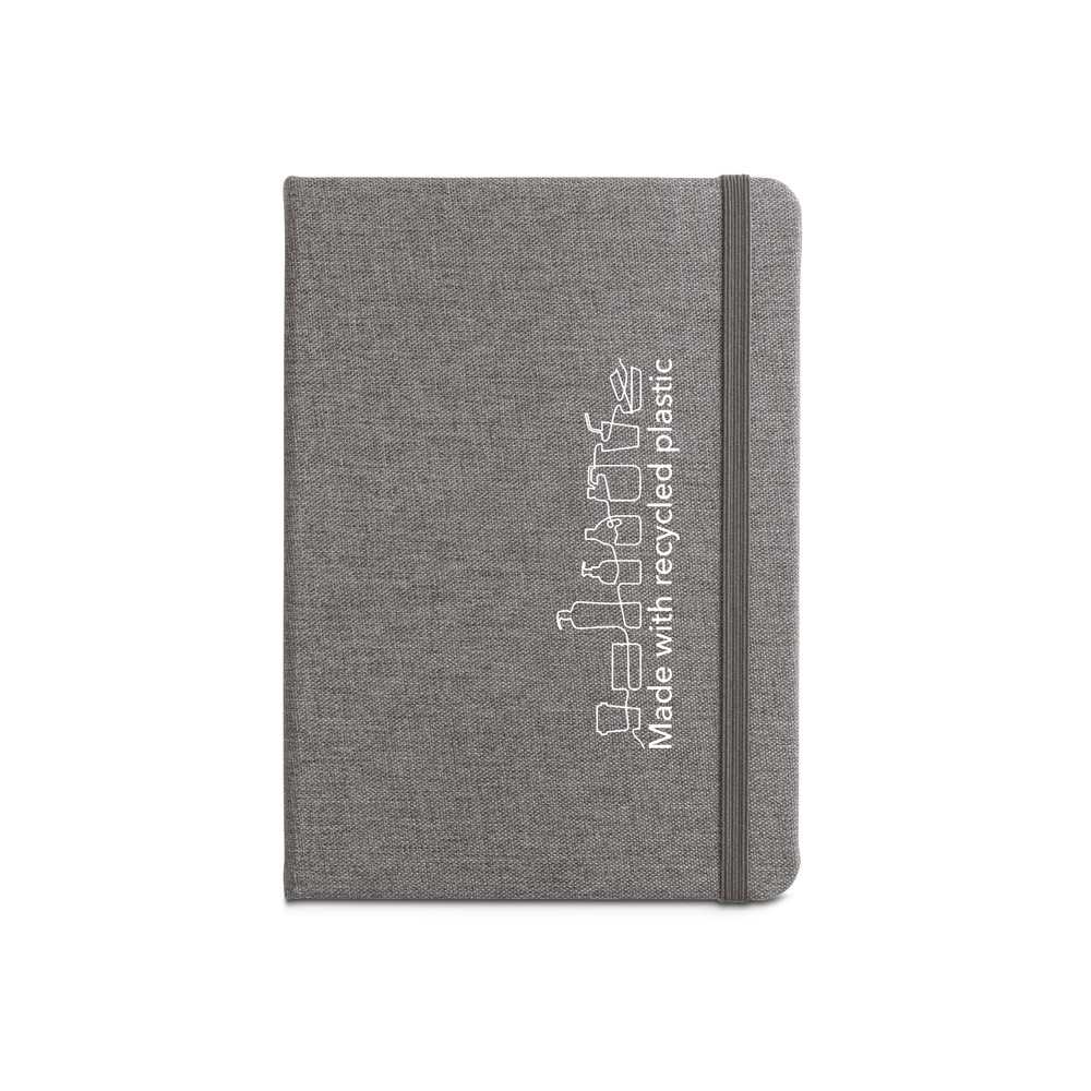 Caderno tipo Moleskine A5 com Capa Dura em rPET (14x21cm)