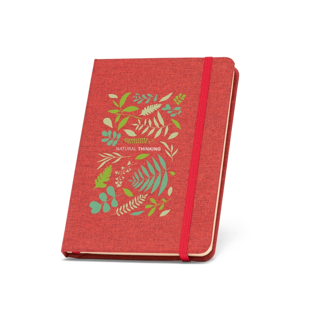 Caderno tipo Moleskine A5 com Capa Dura em rPET (14x21cm)
