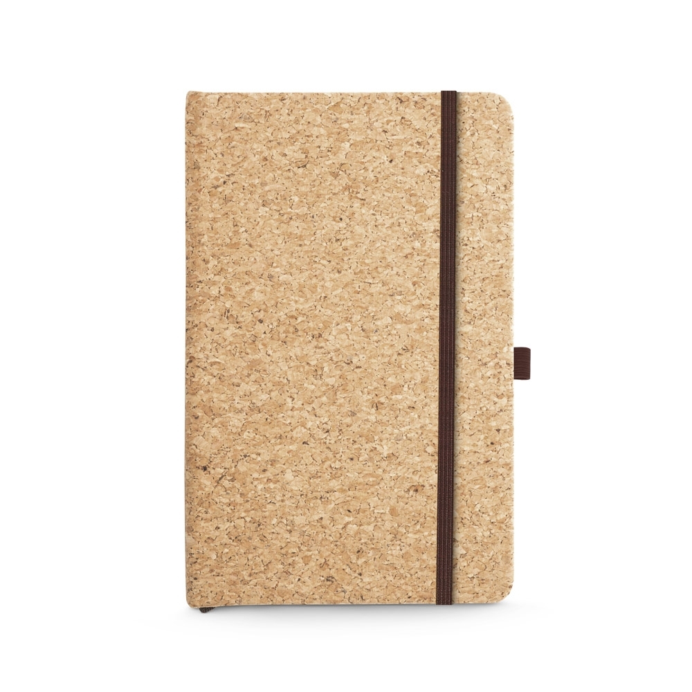 Caderno tipo Moleskine A5 de Capa Dura em Cortiça (14x21cm)