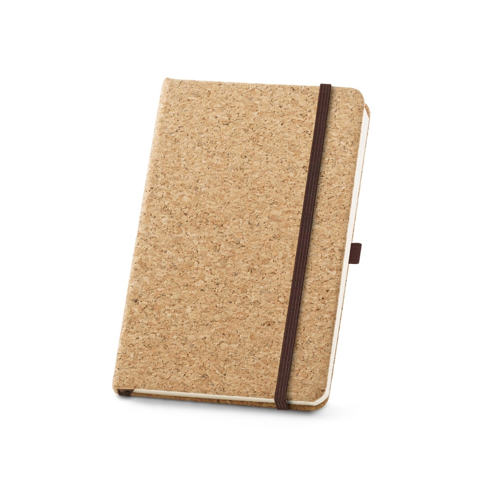 Caderno tipo Moleskine A5 de Capa Dura em Cortiça (14x21cm)