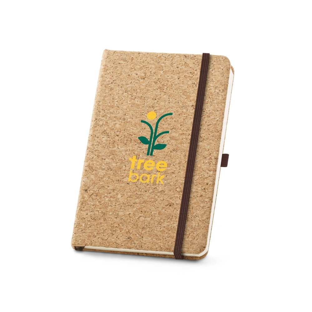 Caderno tipo Moleskine A5 de Capa Dura em Cortiça (14x21cm)
