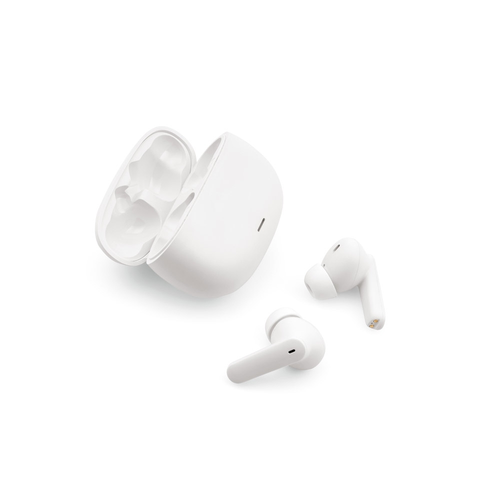 Fone de ouvido wireless em ABS 100% reciclado