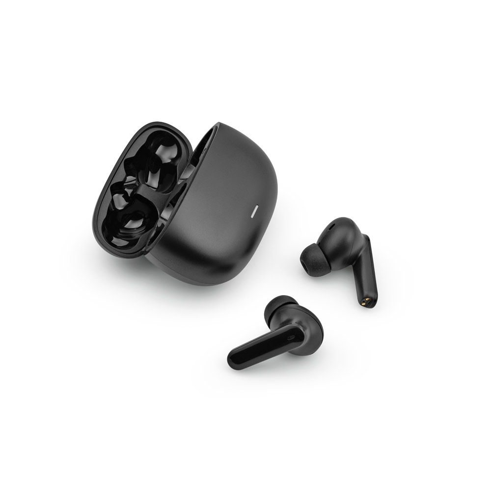Fone de ouvido wireless em ABS 100% reciclado