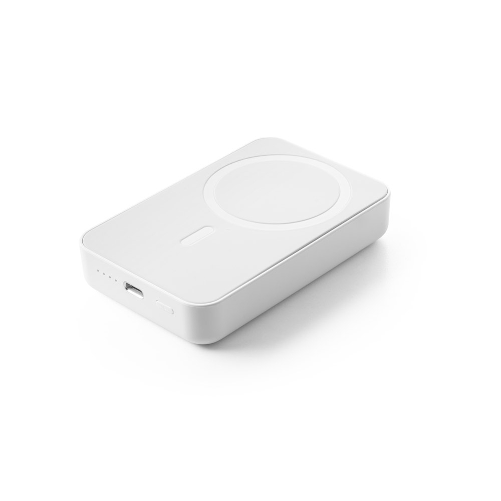 Bateria portátil em ABS 100% reciclado e bateria em lítio 10.000 mAh