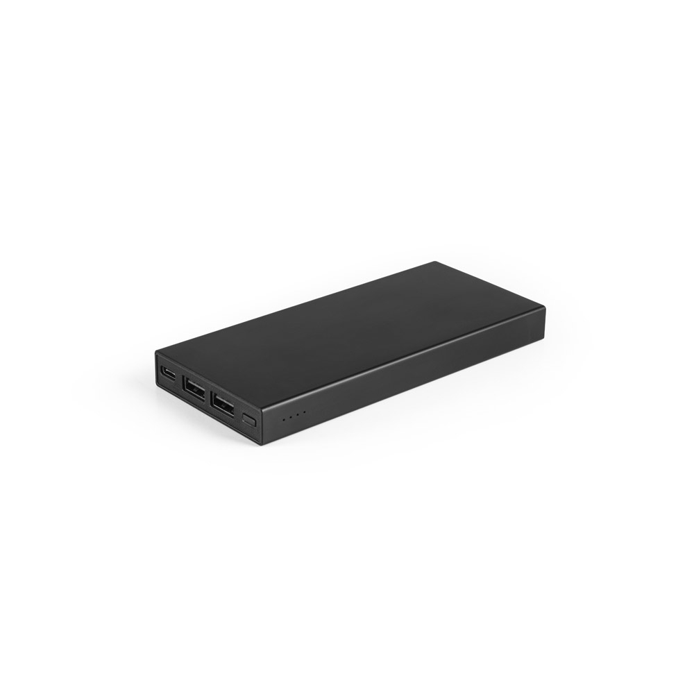 Bateria portátil em alumínio 100% reciclado e bateria em lítio 10.000 mAh