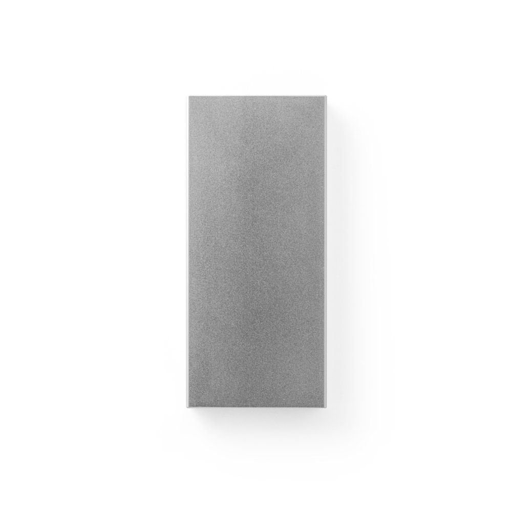 Bateria portátil em alumínio 100% reciclado e bateria em lítio 5.000 mAh