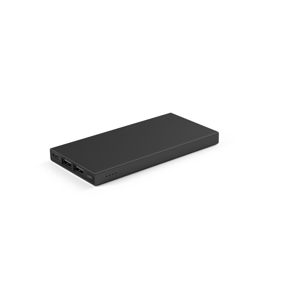 Bateria portátil em alumínio 100% reciclado e bateria em lítio 5.000 mAh
