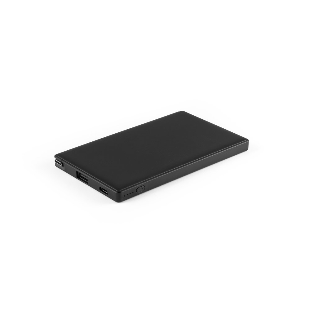 Bateria portátil em ABS 100% reciclado e bateria em lítio 4.000 mAh