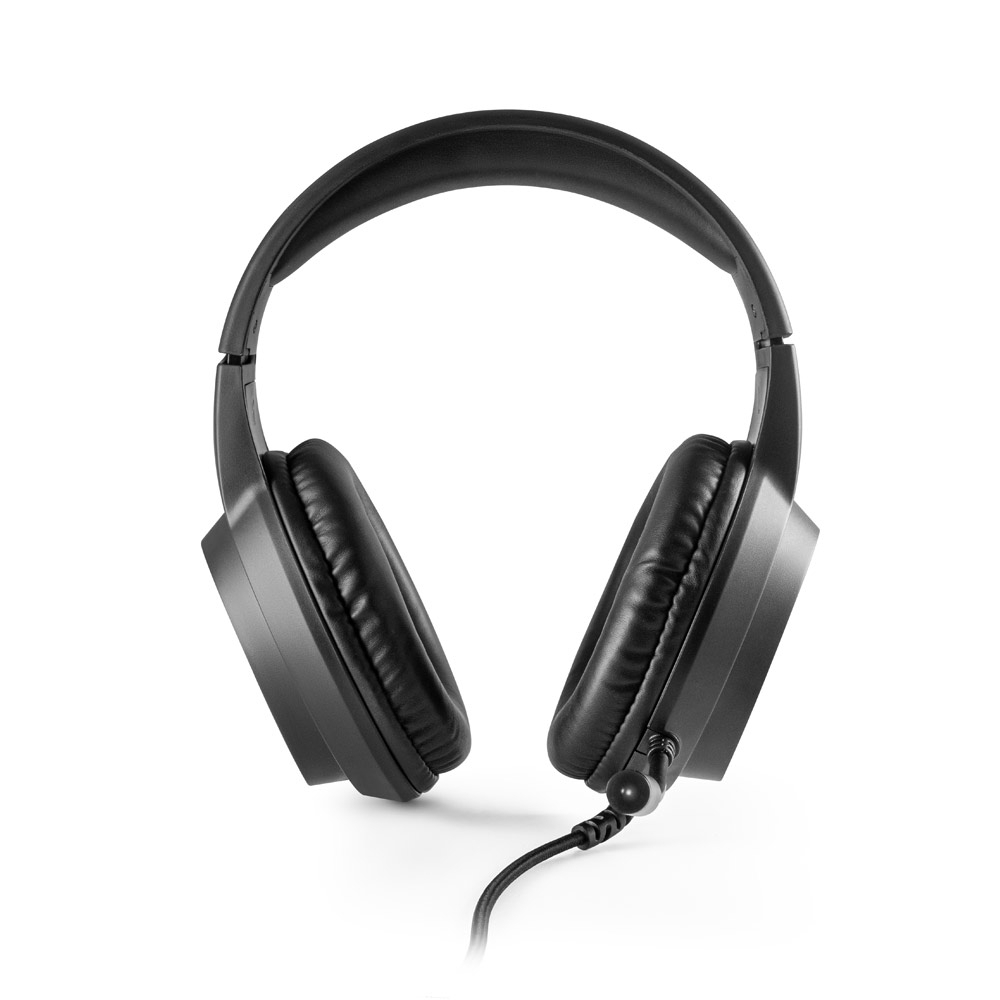Fones de ouvidos com microfone incorporado e luzes RGB