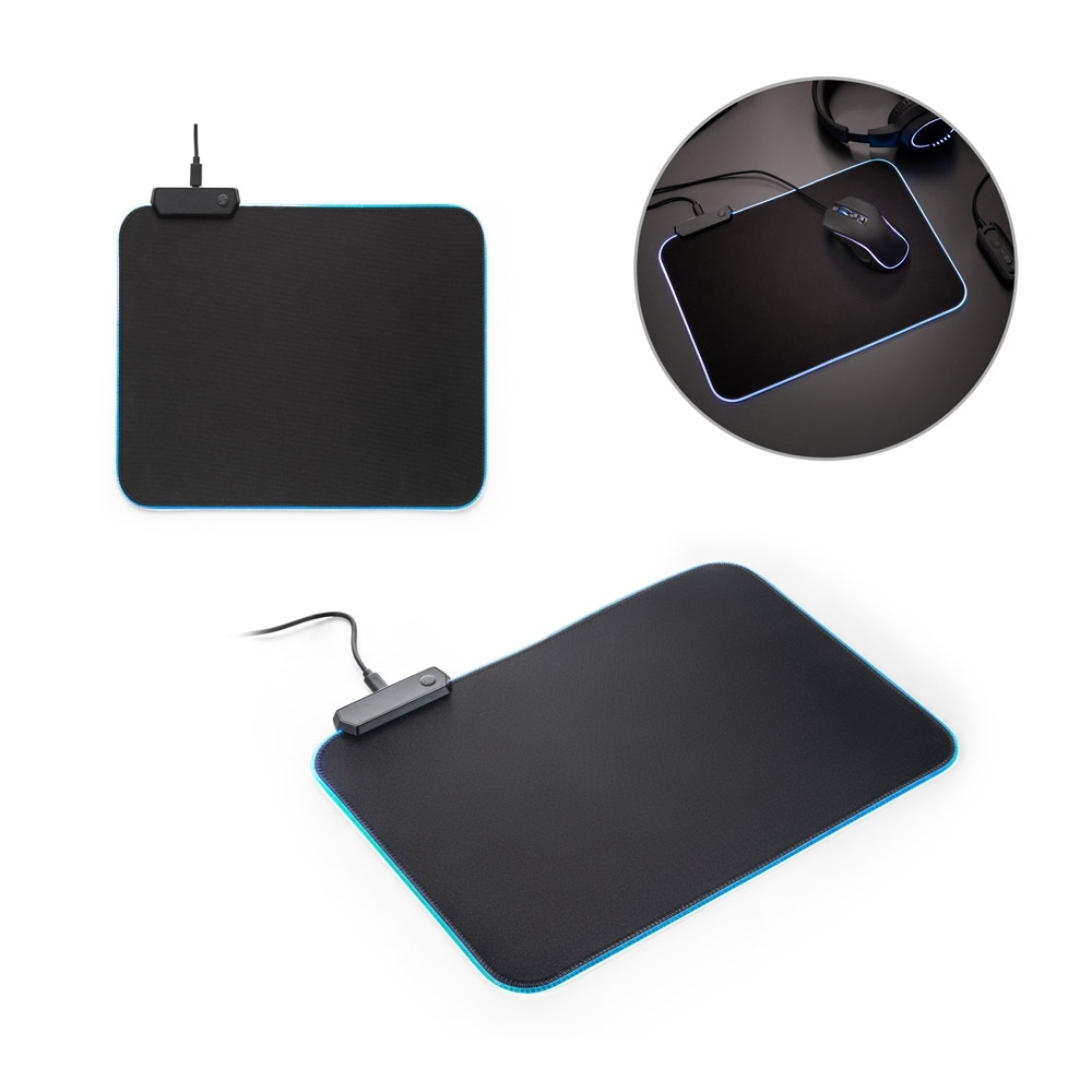 Mousepad em poliéster com base antiderrapante em borracha