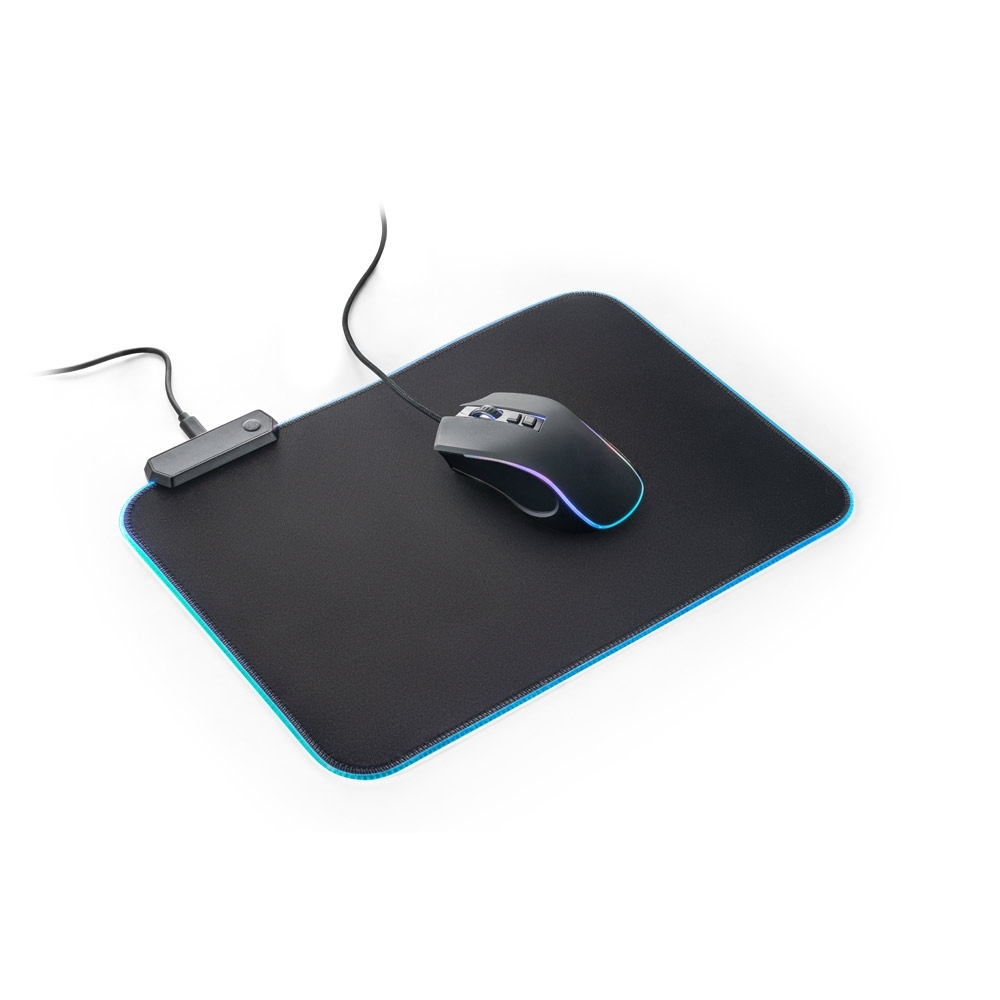 Mousepad em poliéster com base antiderrapante em borracha