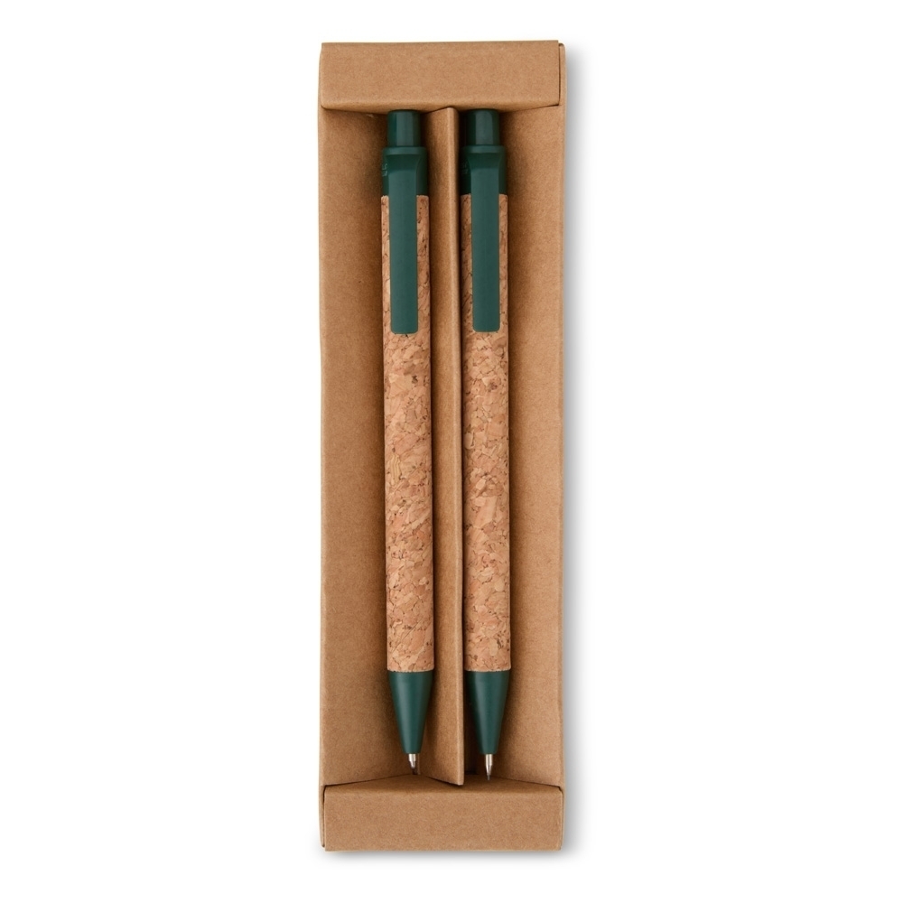 Kit Ecológico Caneta e Lapiseira Cortiça