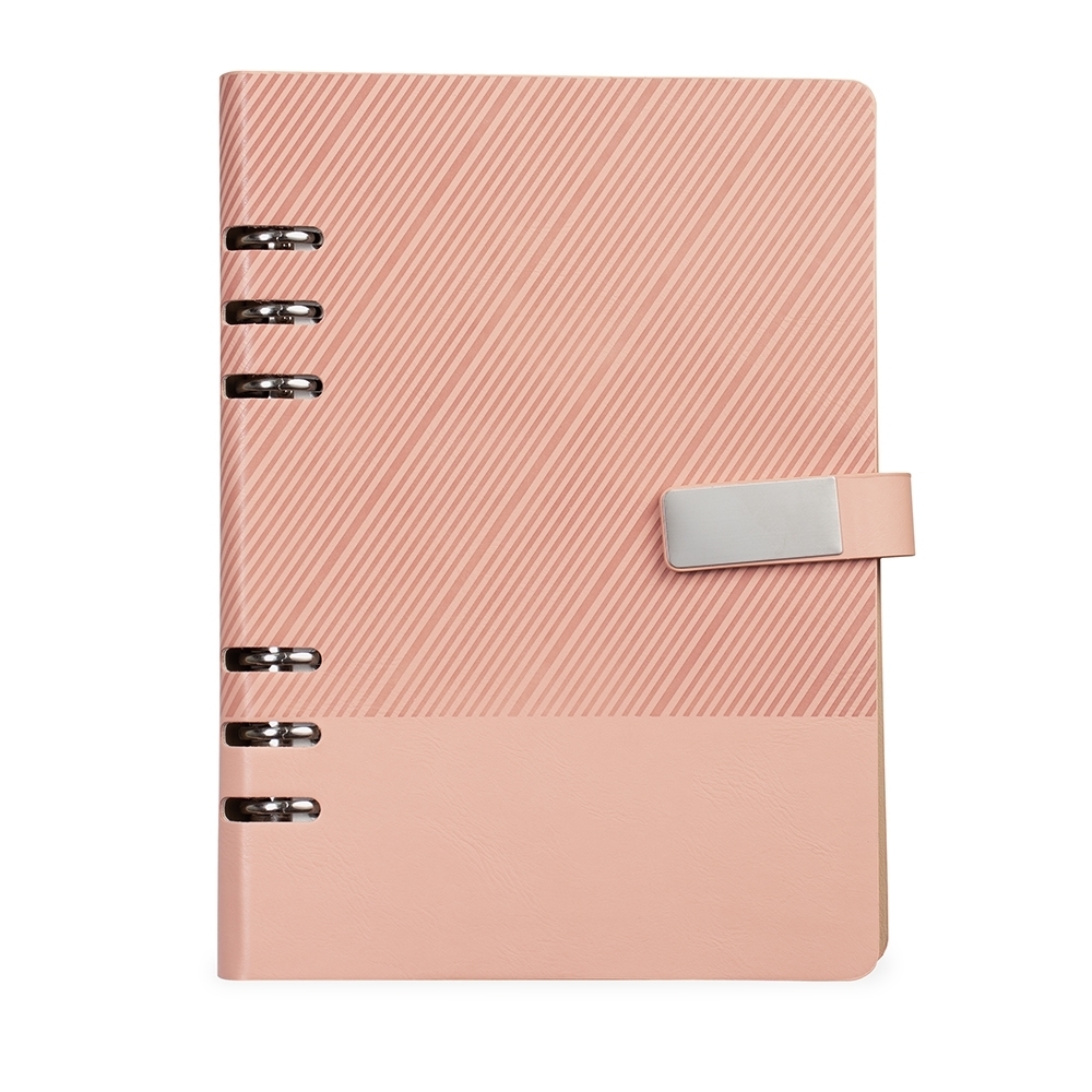 Caderno Fichário Couro Sintético