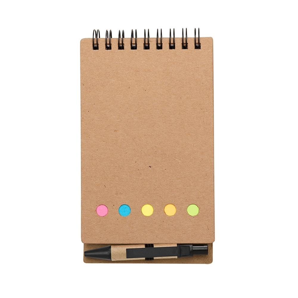Bloco de Anotações com Caneta e Autoadesivo 10 CM X 8,5 CM