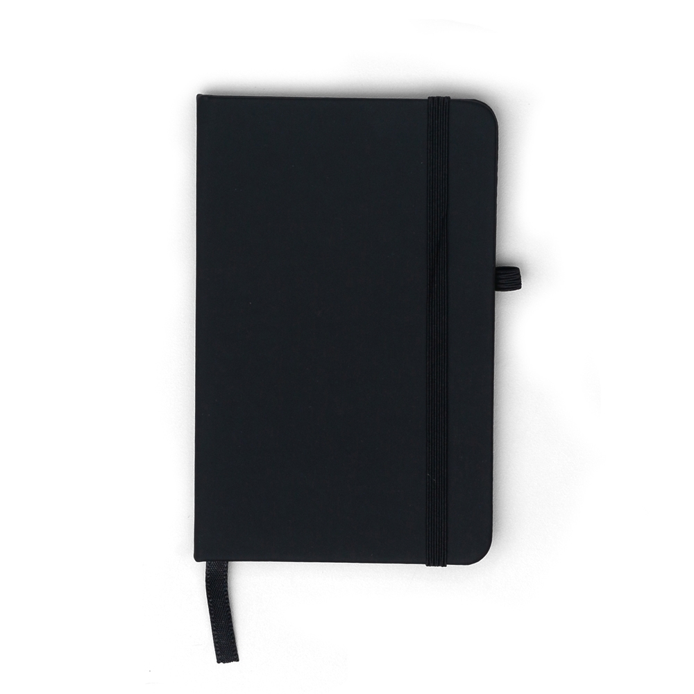 Caderneta tipo Moleskine com Porta Caneta 14,2 CM X 9,1 CM