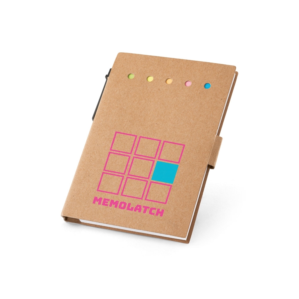 Blocos Adesivados capa em papel kraft reciclado