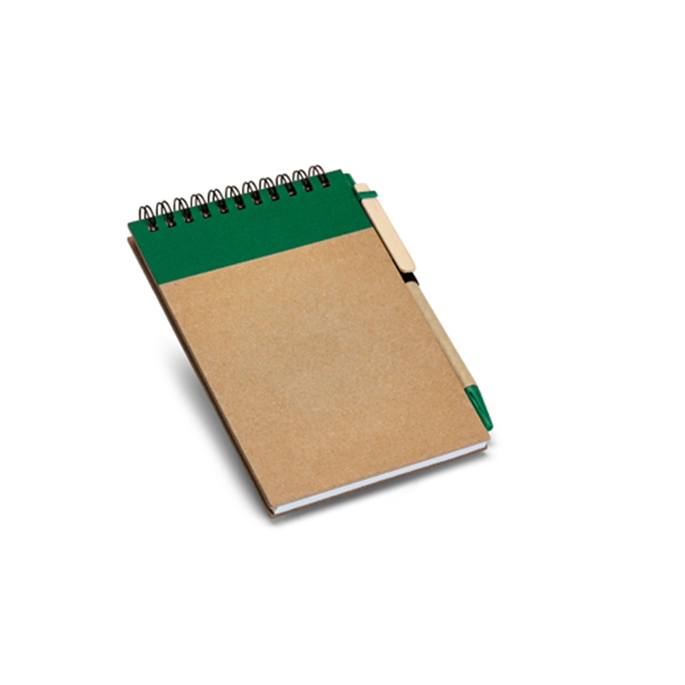 Bloco de Anotações Ecológico com Caneta 14,5 cm x 10,5 cm