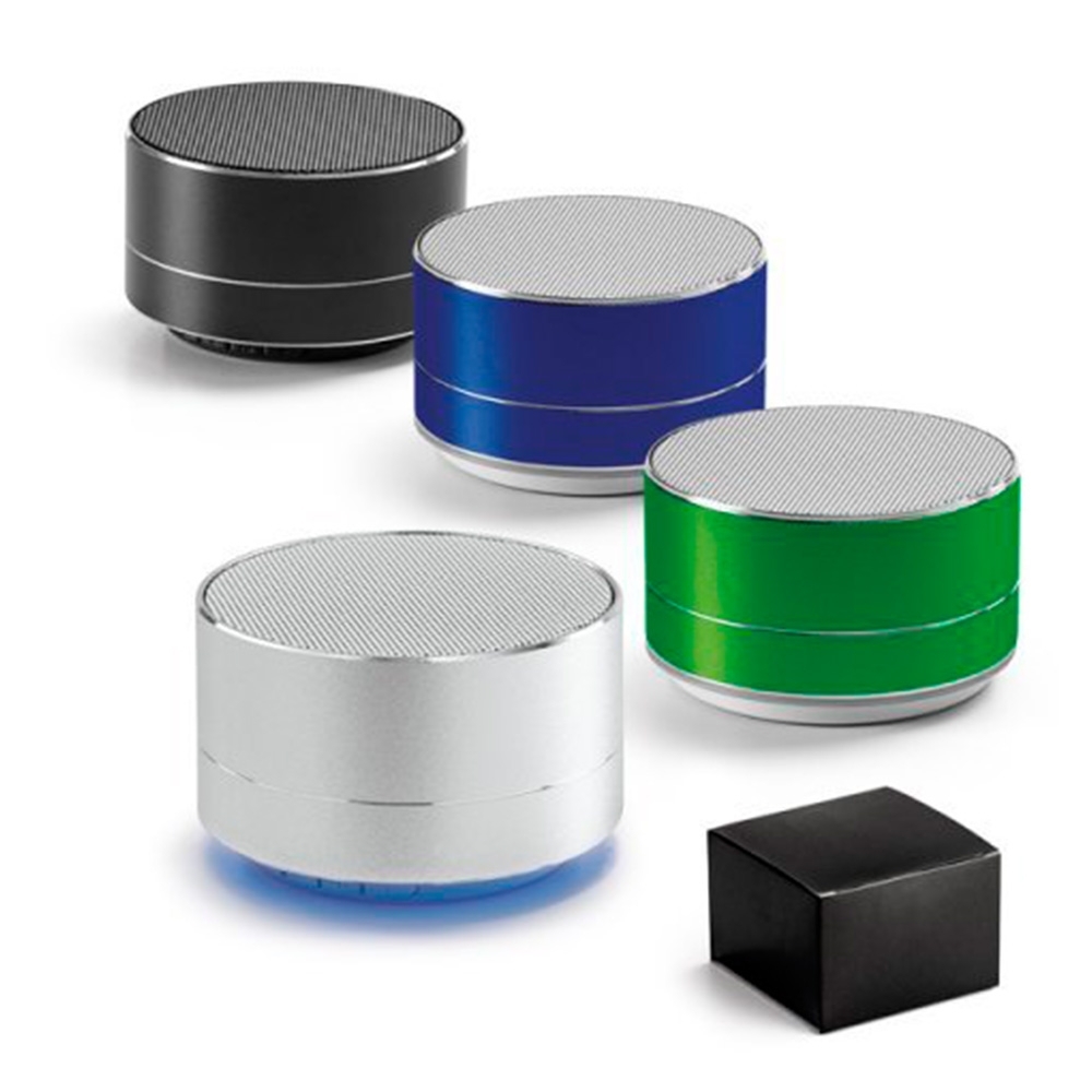 Caixa de som com microfone