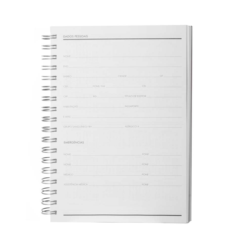 Caderno Planner Capa em PU 24,0 x 18,5