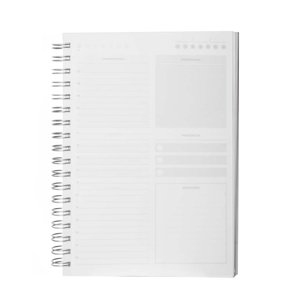 Caderno Planner Capa em PU 24,0 x 18,5