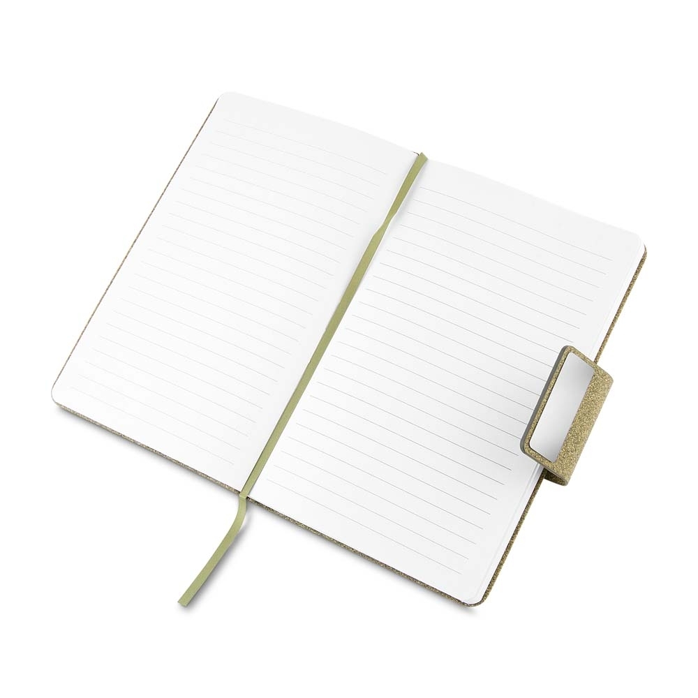 Caderno em PU e Fibra de Café ou Chá 20,7 x 13,2