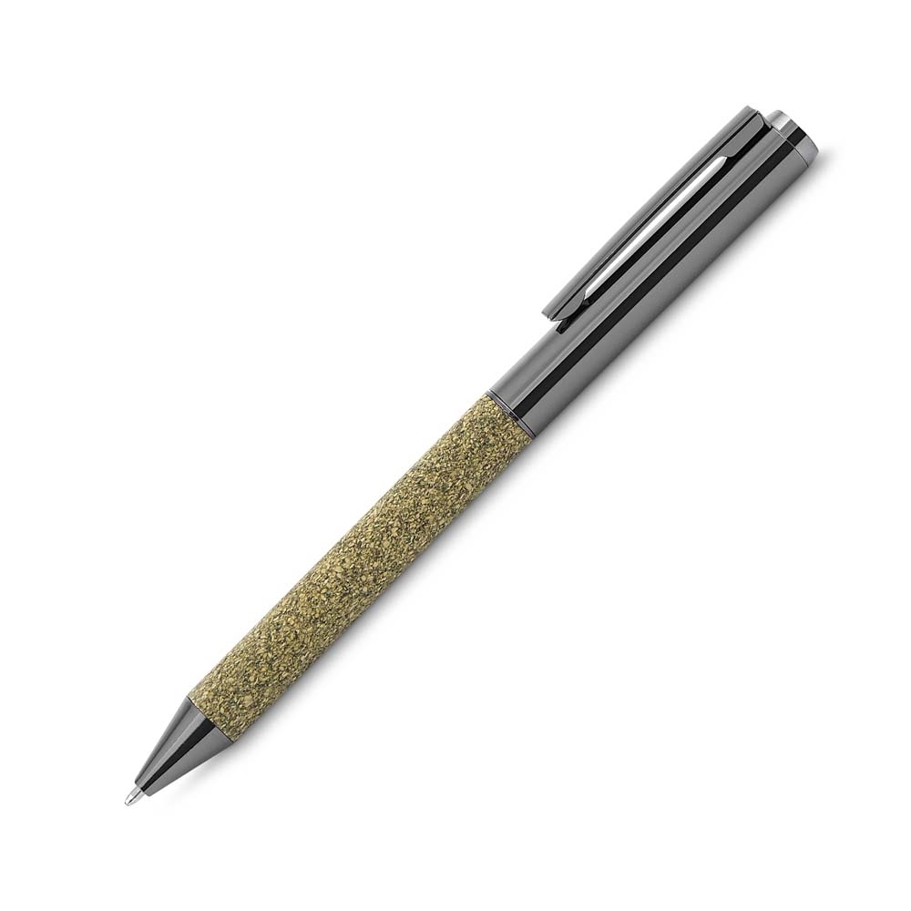 Kit Escritório em PU e Fibra de Café ou Chá e Caneta Metálica 20,7 x 13,2