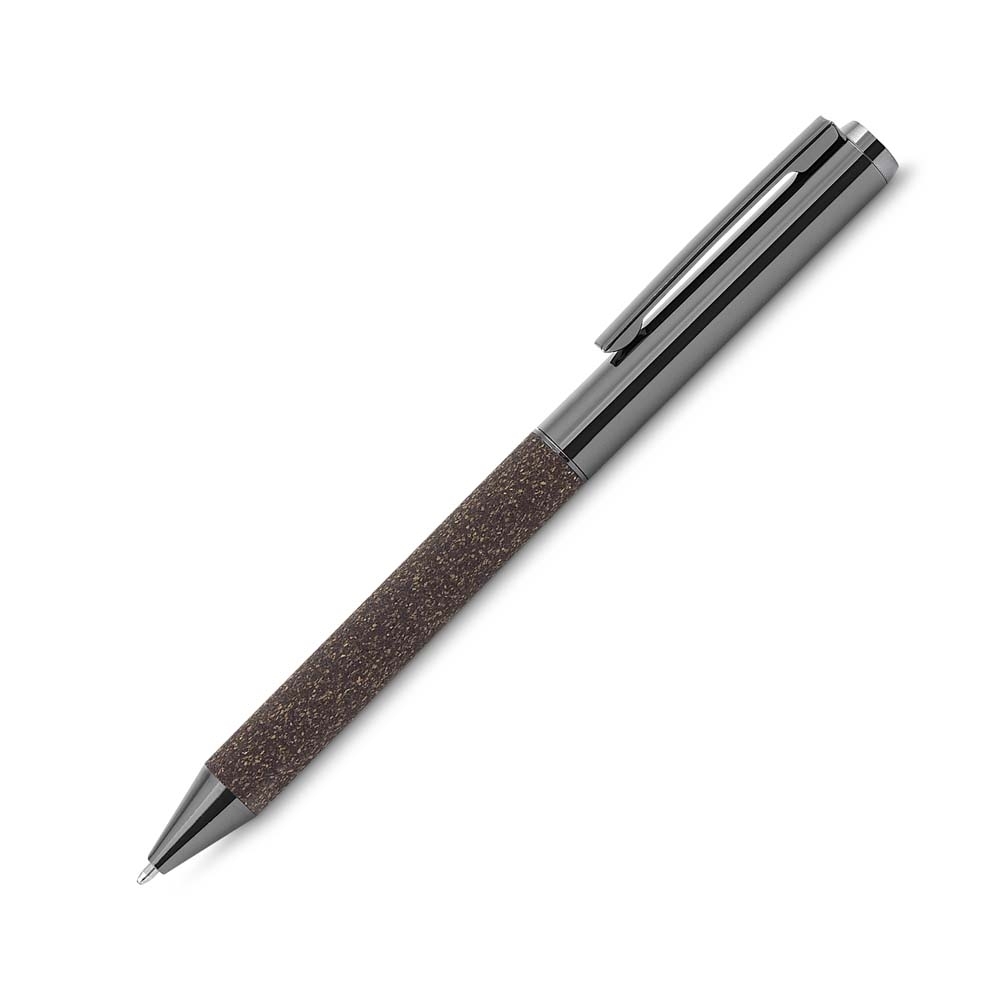 Kit Escritório em PU e Fibra de Café ou Chá e Caneta Metálica 20,7 x 13,2