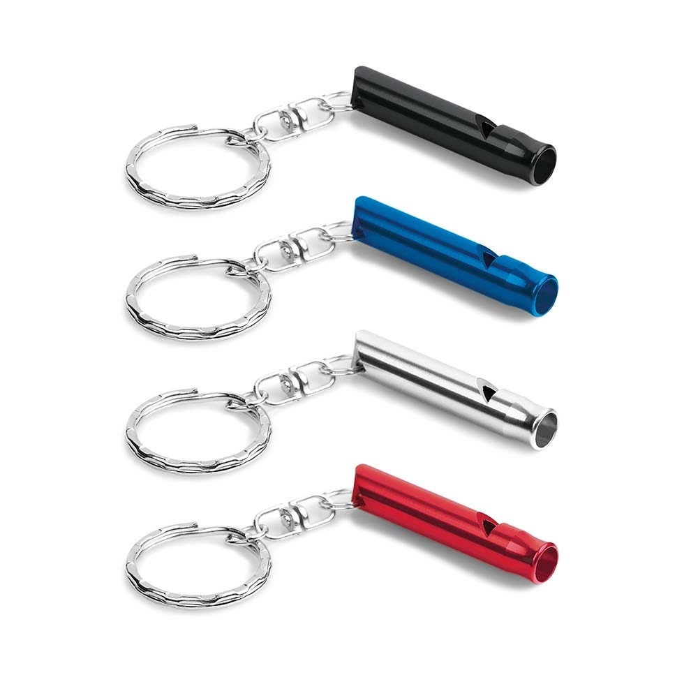 Chaveiro metal com apito TRUDY