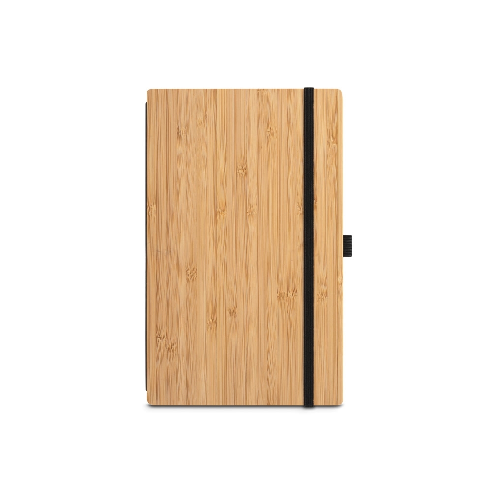 Caderno tipo Moleskine A5 em Placa de Bambu (21x14cm)