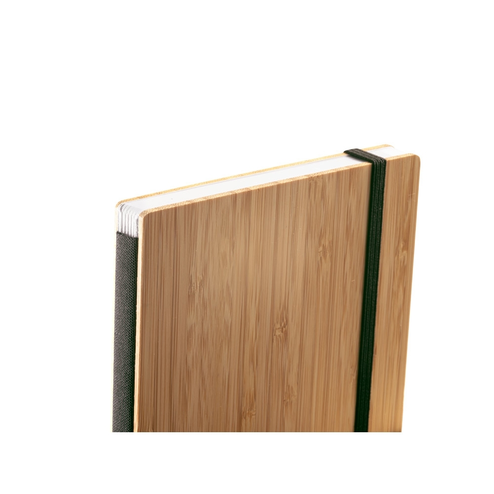 Caderno tipo Moleskine A5 em Placa de Bambu (21x14cm)