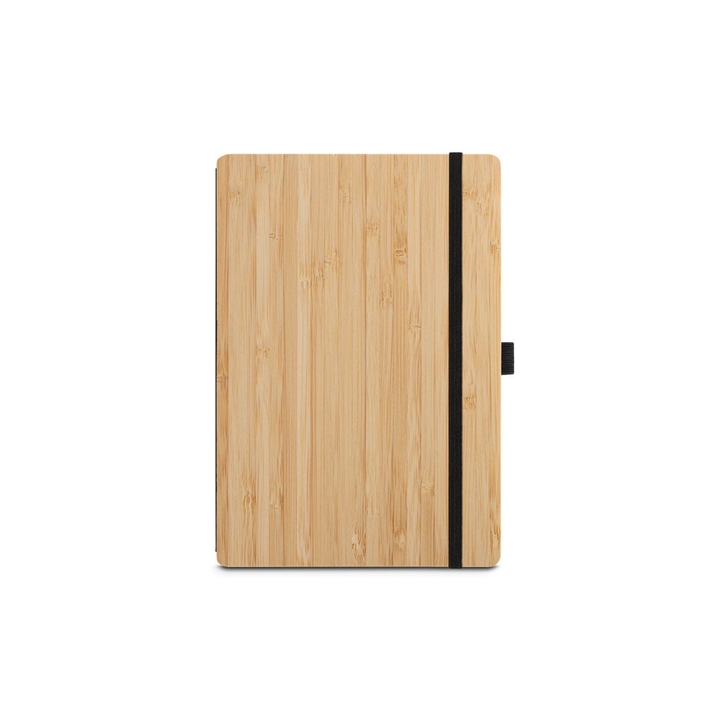 Caderno tipo Moleskine A5 e Esferográfica em Bambu (14,0 x 21,0)