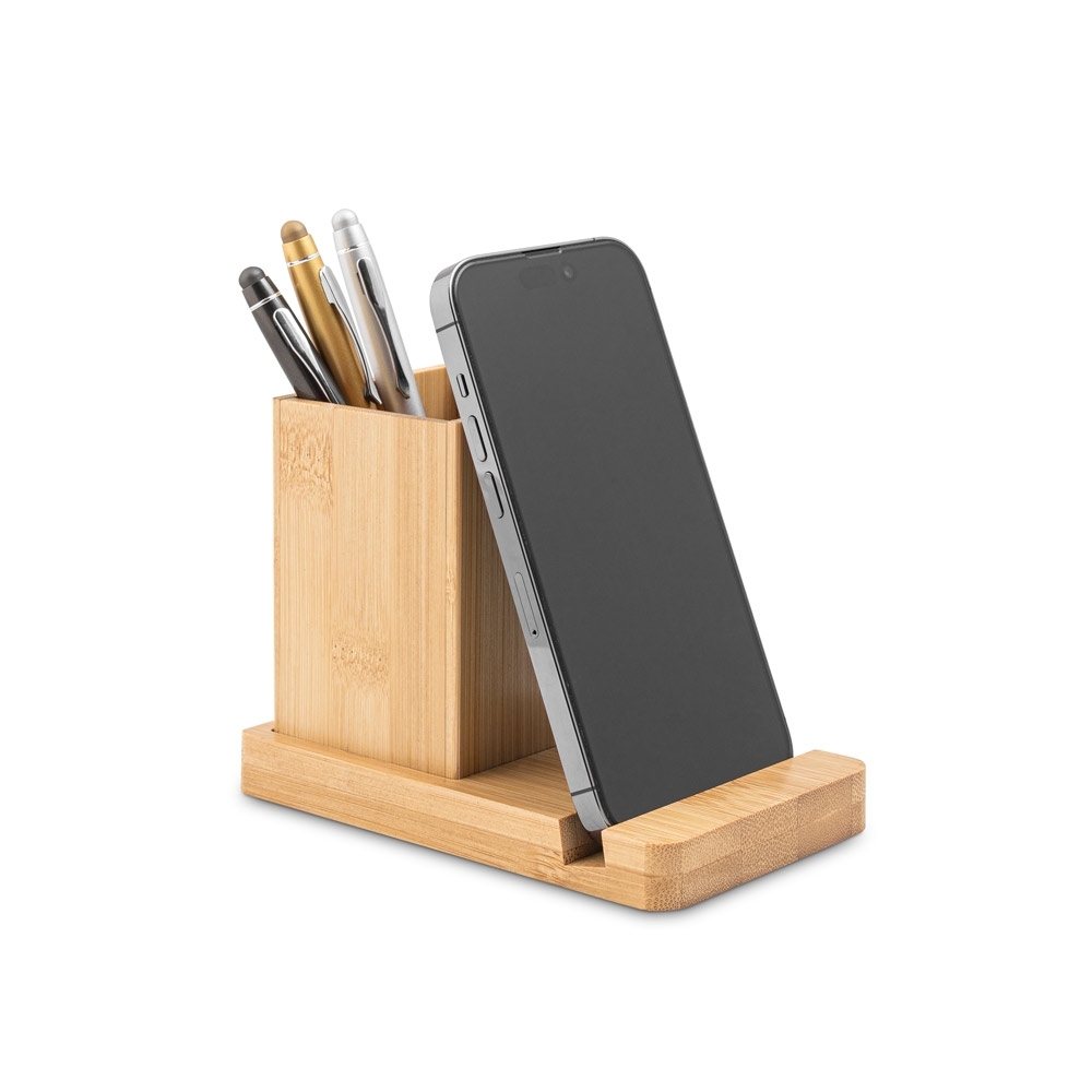 Conjunto suporte para celular e porta lápis