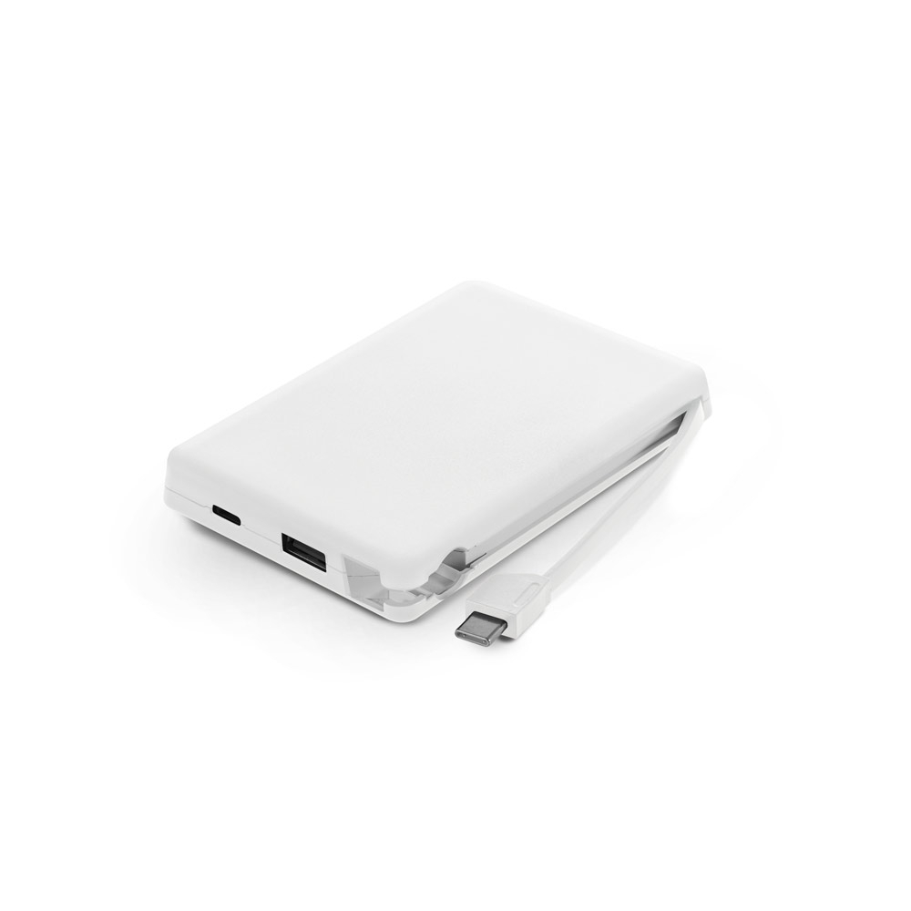 Bateria portátil em ABS 100% reciclado, 10.000 mAh