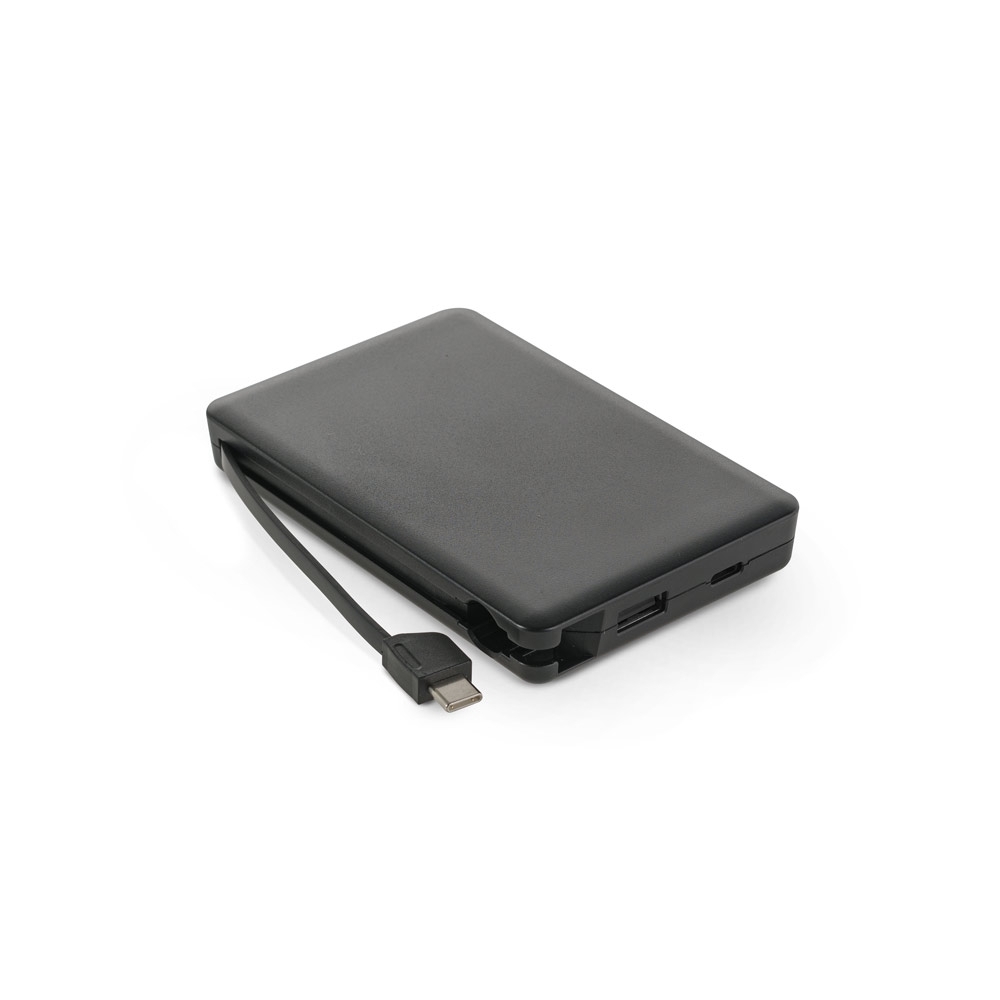 Bateria portátil em ABS 100% reciclado, 10.000 mAh