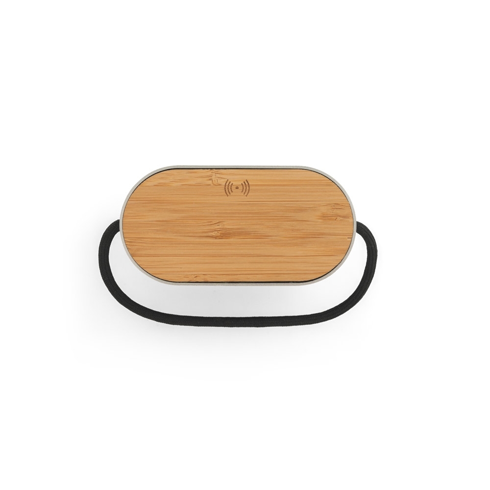Caixa de som 15W com carregador wireless rápido