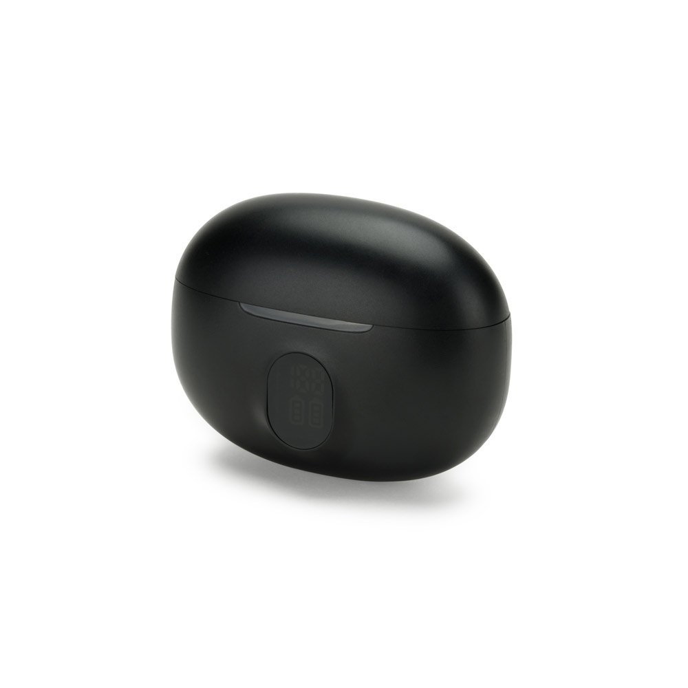 Fones de ouvido wireless em ABS 100% reciclado e autonomia de 4h