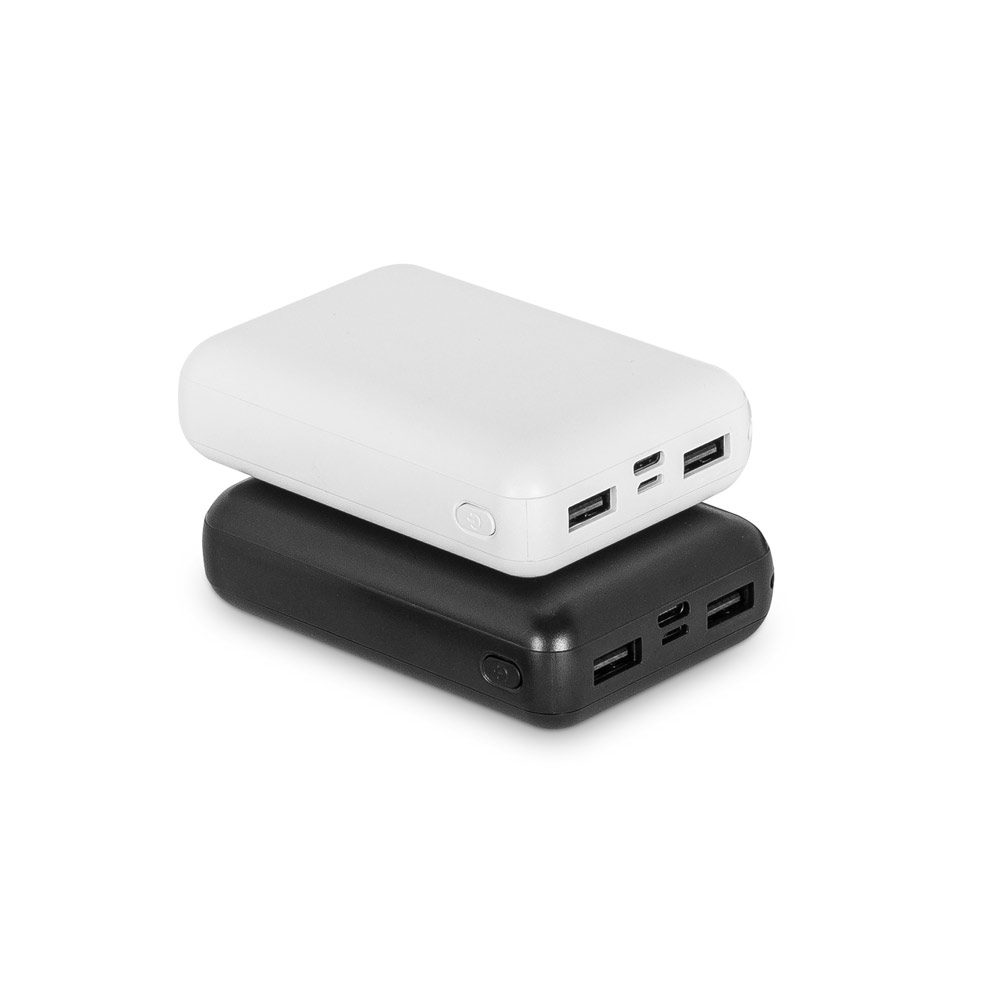 Bateria portátil em ABS 100% reciclado, 10.000 mAh