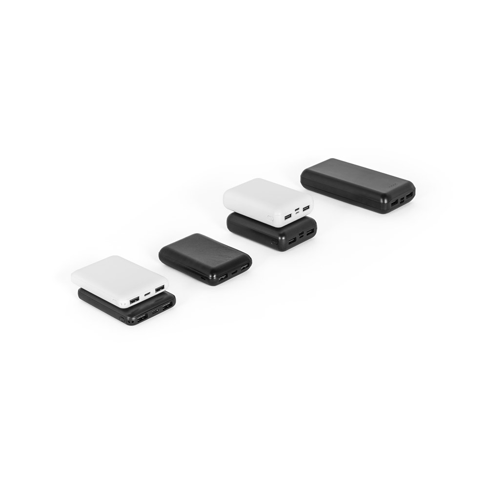 Bateria portátil em ABS 100% reciclado, 10.000 mAh