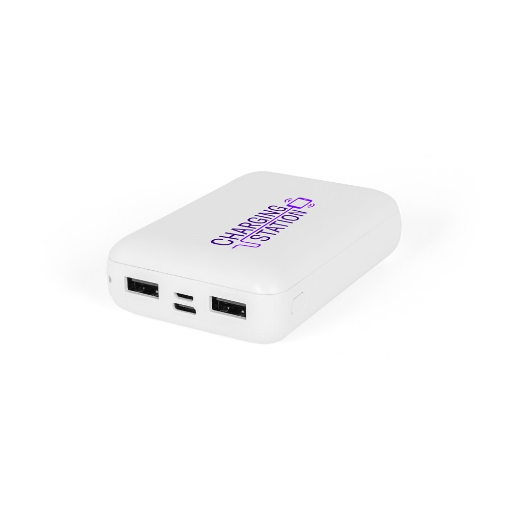Bateria portátil em ABS 100% reciclado, 10.000 mAh