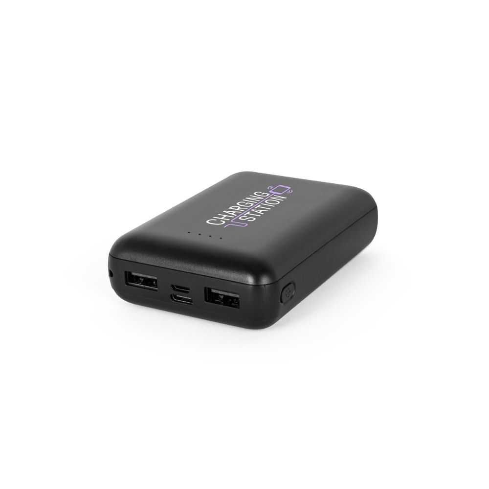 Bateria portátil em ABS 100% reciclado, 10.000 mAh