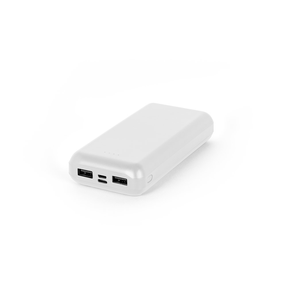 Bateria portátil em ABS 100% reciclado, 20.000 mAh