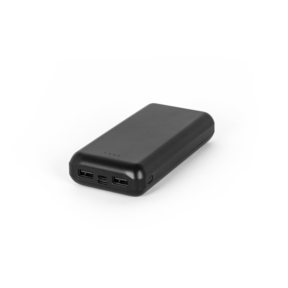 Bateria portátil em ABS 100% reciclado, 20.000 mAh